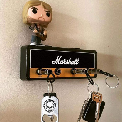 Soporte de llaves Marshall Retro con 4 Jacks, base de montaje en pared