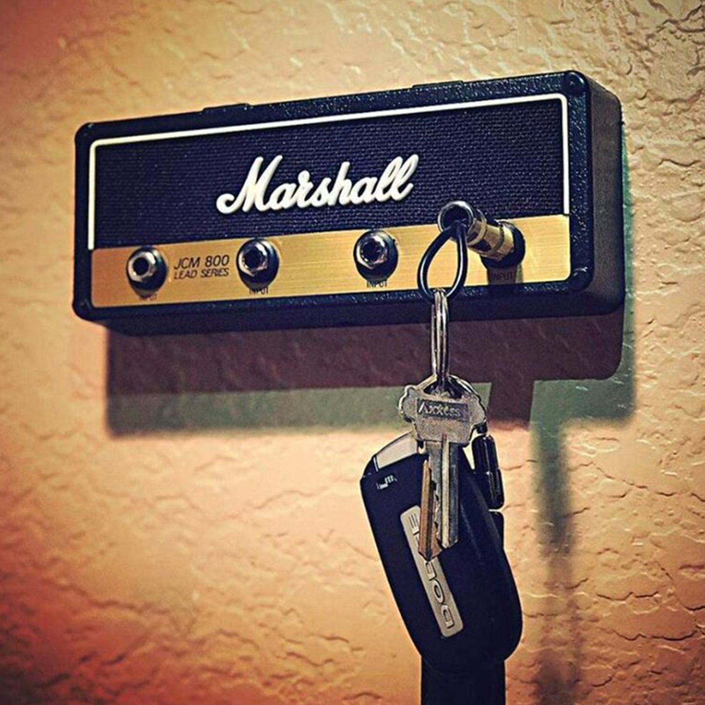 Soporte de llaves Marshall Retro con 4 Jacks, base de montaje en pared